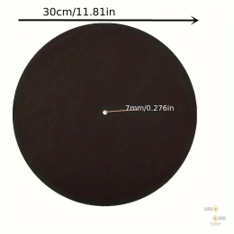 Filcowa mata do gramofonu - antystatyczna - 30 cm